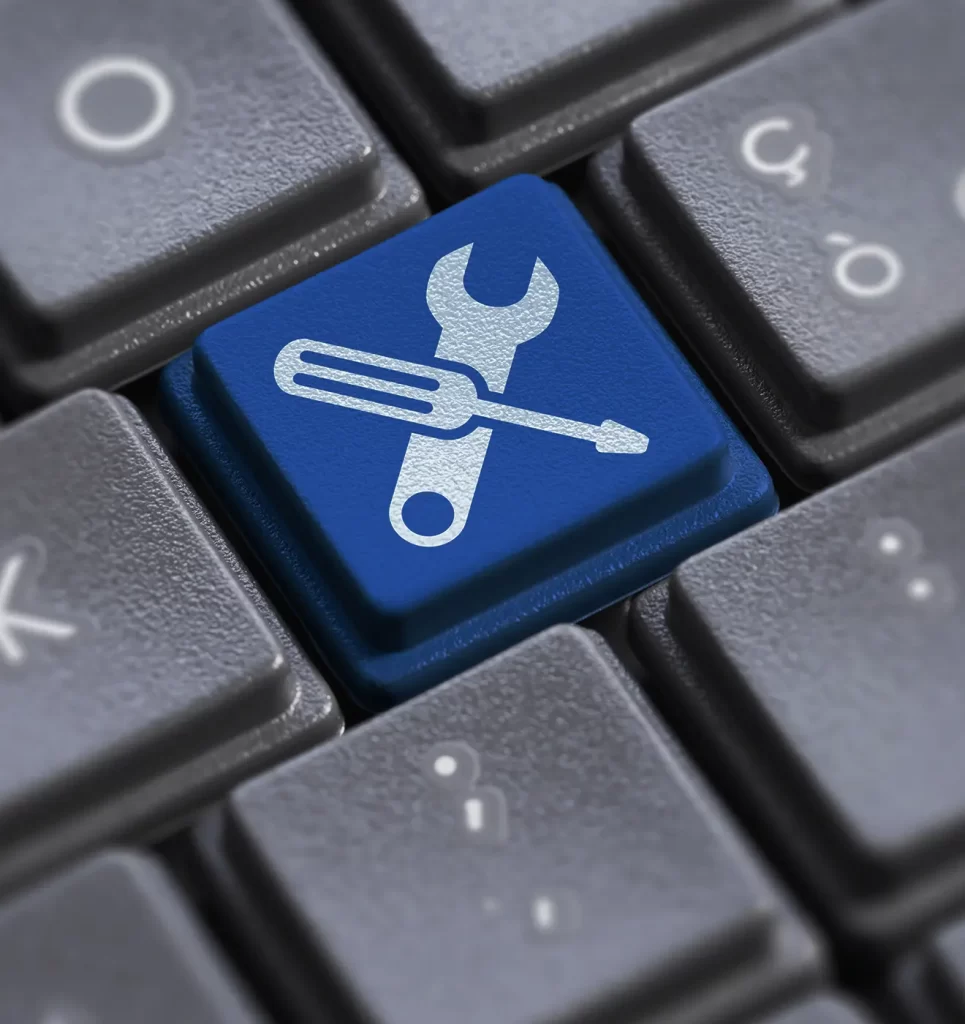 Contact support on keyboard